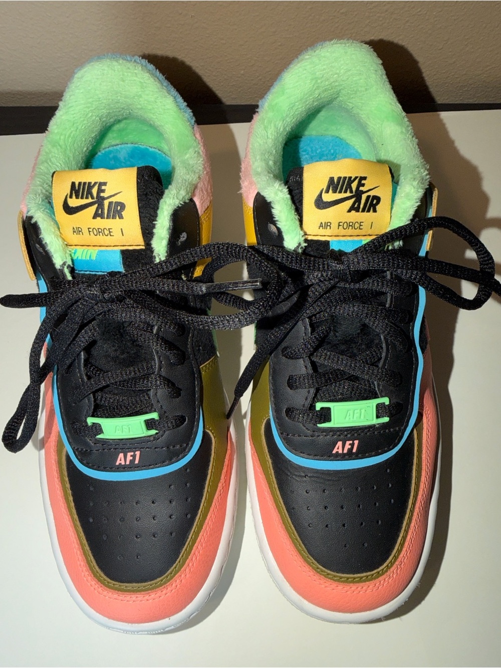 Nike Air Force 1 Shadow SE Solar Flare Atomic Pink Womens Sneaker Size 7 Multi - Picture 8 of 14